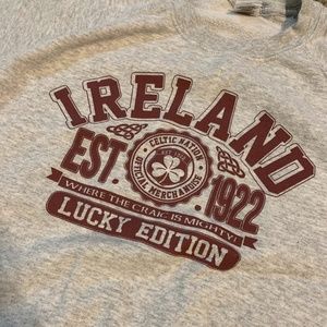 FRUIT OF THE LOOM GREY IRELAND CREWNECK LARGE